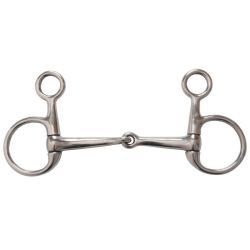 Mors Baucher inox plein T de T