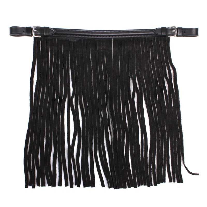 Frontal chasse mouches en cuir QHP