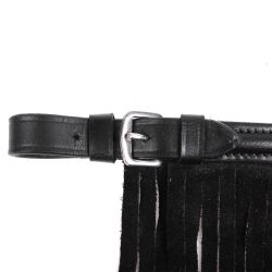 Frontal chasse mouches en cuir QHP