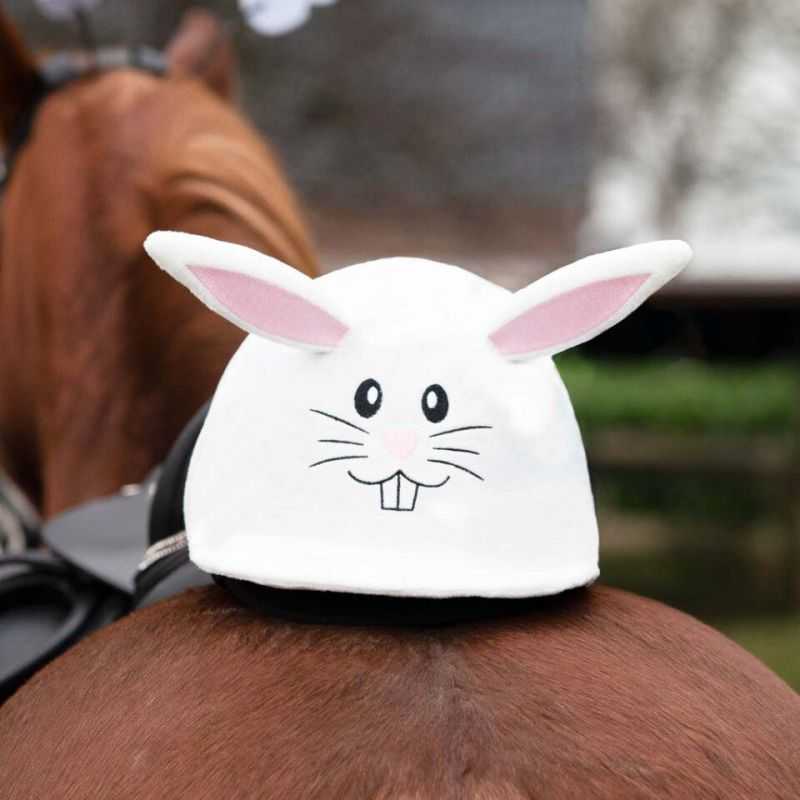 Toque pour casque lapin de Pâques QHP Toque pour casque lapin de Pâques QHP