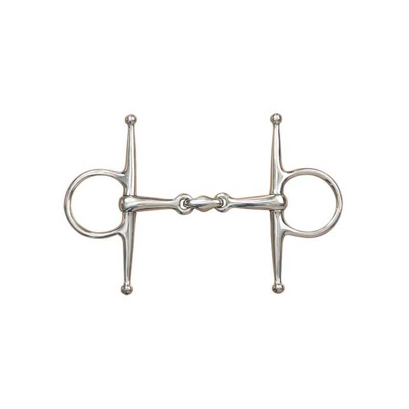 Mors aiguille double brisure plein inox