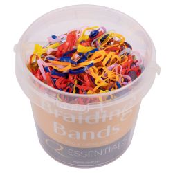 Seau d'élastiques plats à natter Q-Essentials