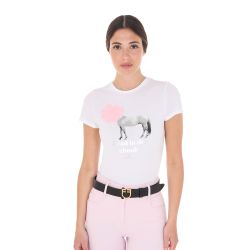 Tee-shirt nuage pour femme Equestro