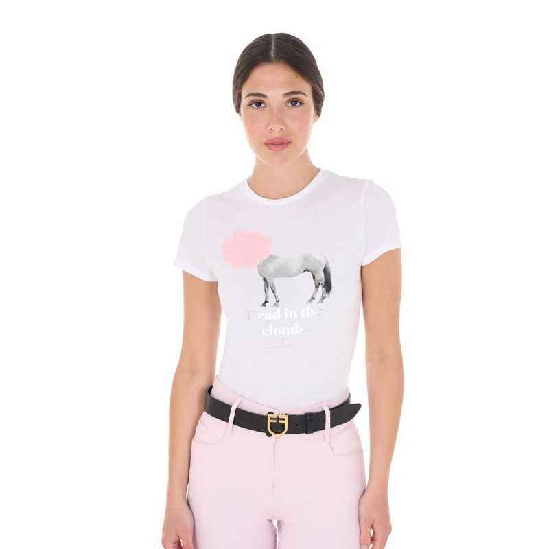 Tee-shirt nuage pour femme Equestro Tee-shirt nuage pour femme Equestro