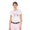 Tee-shirt nuage pour femme Equestro