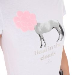 Tee-shirt nuage pour femme Equestro