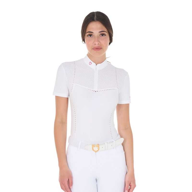 Polo de concours MC pour femme Equestro Polo de concours MC pour femme Equestro