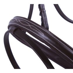 Bridon luxe avec surpiqûres décoratives