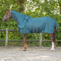 Chemise anti-mouches avec encolure et bonnet QHP