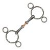 Mors pessoa 3 anneaux double brisure cuivre Privilège Equitation
