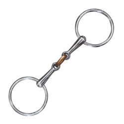 Mors 2 anneaux double brisure cuivre Privilege Equitation