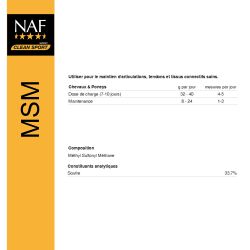 MSM Poudre NAF