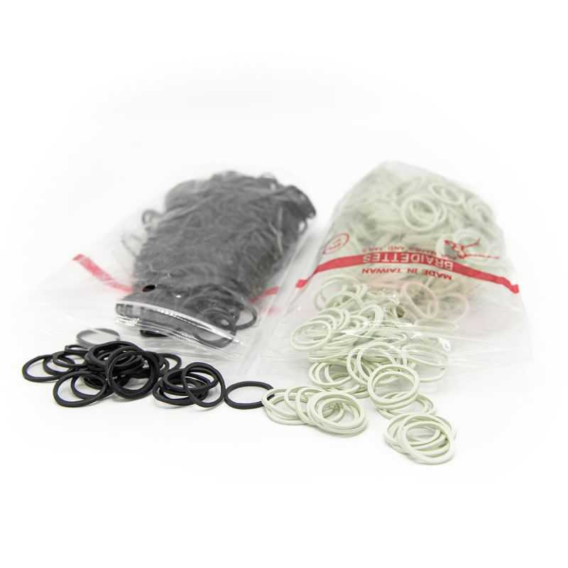 Sachet de 500 elastiques à natter Sachet de 500 elastiques à natter