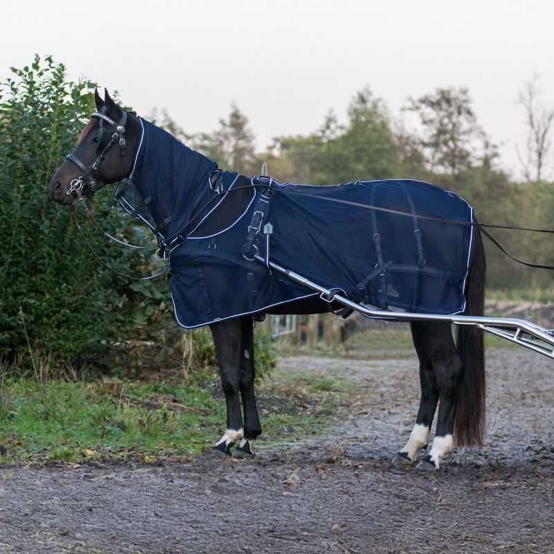 Chemise anti-mouches avec cou pour cheval attelé QHP Chemise anti-mouches avec cou pour cheval attelé QHP