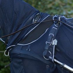 Chemise anti-mouches avec cou pour cheval attelé QHP