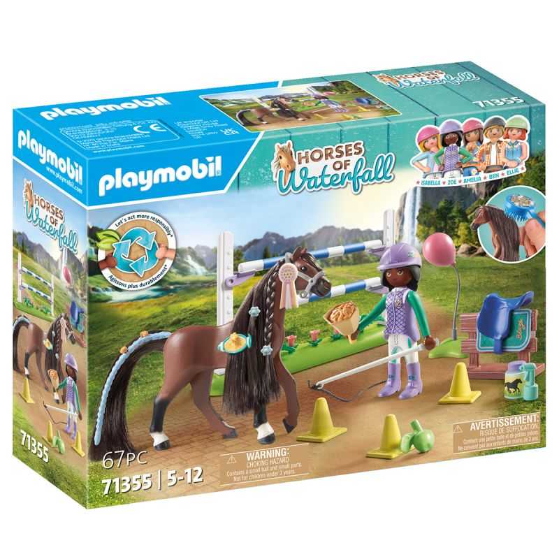 Zoe & Blaze avec parcours d'obstacles Playmobil