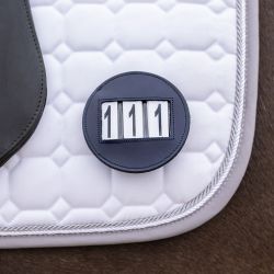 Numero de têtière rond cuir QHP