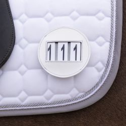 Numero de têtière rond cuir QHP