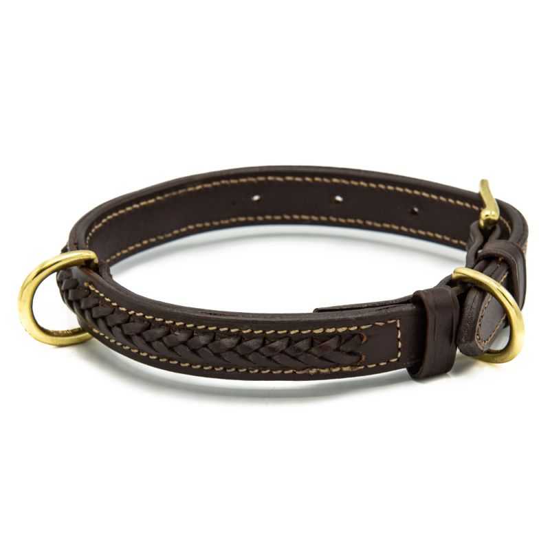 Collier chien Tressé 35-45cm Collier chien Tressé 35-45cm