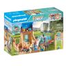 Amelia et Whisper avec box pour chevaux Playmobil