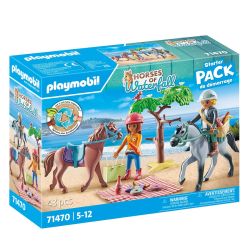 Starter pack amelia et ben avec chevaux Playmobil