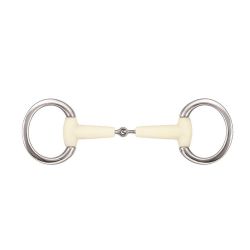 Mors à olive simple brisure anneaux plats Happy Mouth
