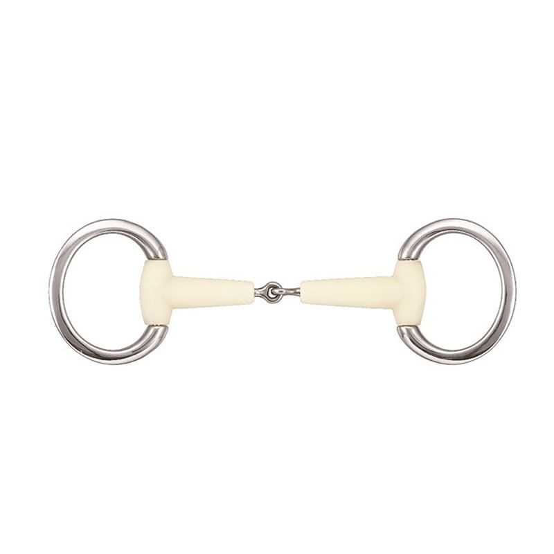 Mors à olive simple brisure anneaux plats Happy Mouth