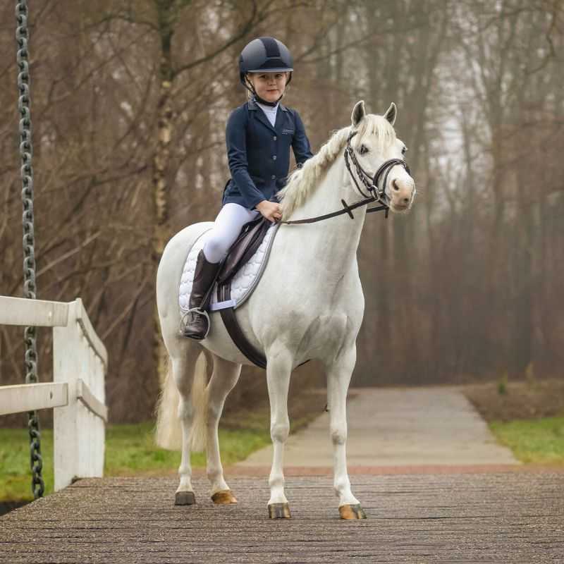 Ensemble Selle Orlov Hill Pour Enfant - Selle De Course Baril 10 à 13 Ans - Cuir Marron