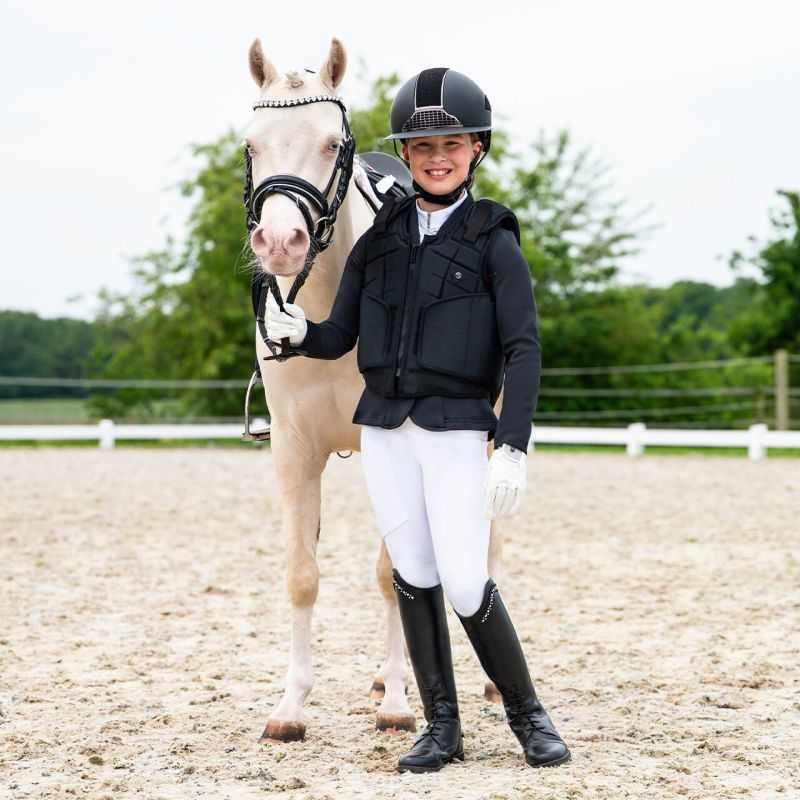 Gilet équitation Chans protection du corps cheval taille enfant moyen