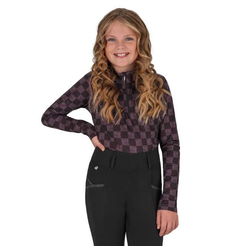 Polo manches longues enfant Lize QHP Polo manches longues enfant Lize QHP