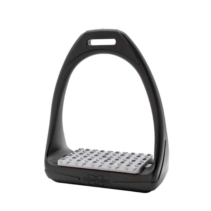 Étriers D'Équitation HEEPDD – Aluminium Moulé, Large Rail, Antidérapant – Multi-Couleurs (Noir)