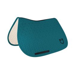 Tapis de selle mixte cube Equestro Pétrole