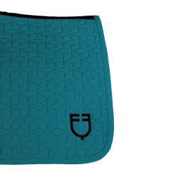 Tapis de selle mixte cube Equestro Pétrole