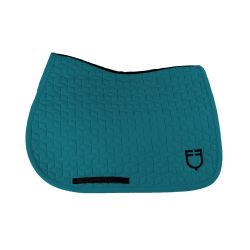 Tapis de selle mixte cube Equestro Pétrole