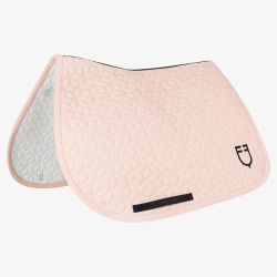 Tapis de selle mixte cube Equestro Rose pâle