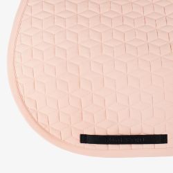 Tapis de selle mixte cube Equestro Rose pâle