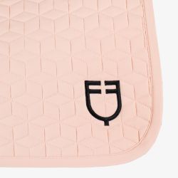 Tapis de selle mixte cube Equestro Rose pâle