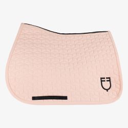 Tapis de selle mixte cube Equestro Rose pâle
