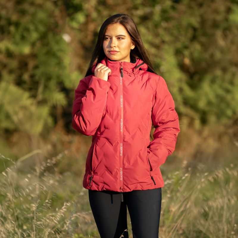 Doudoune imperméable pour femme Napasoq Rouge Salsa Flags&Cup