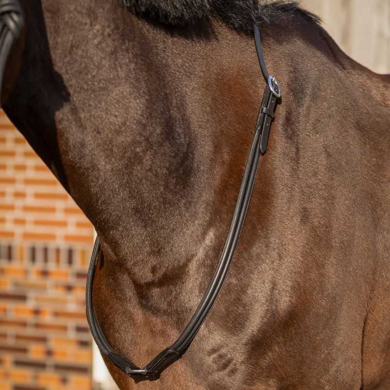 Corde de plomb attachée en cuir bronc support bande de nez de cheval