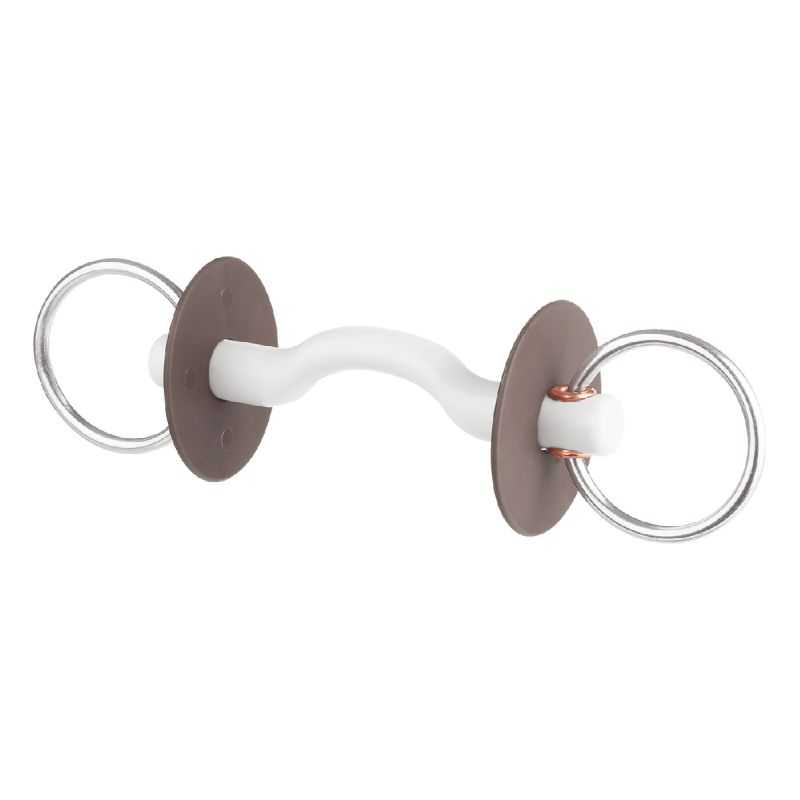 Mors Beris 2 anneaux avec passage de langue soft 7,5cm