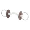 Mors Beris 2 anneaux avec passage de langue soft 7,5cm