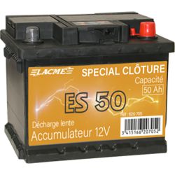 Accu ES 12V 50AH Lacmé
