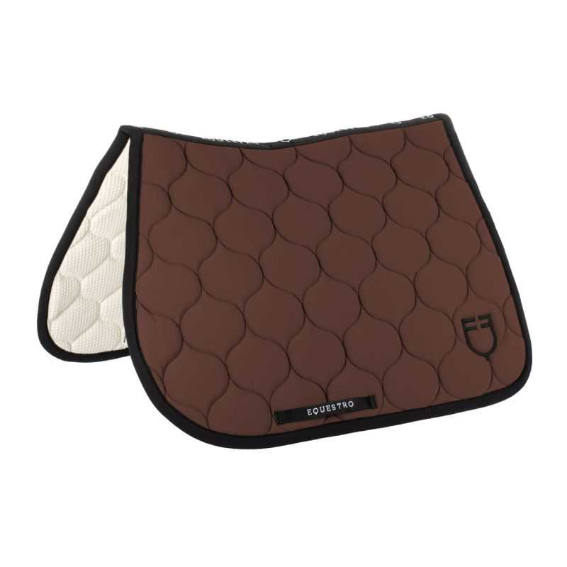 Tapis de selle mixte Black Line Equestro Marron