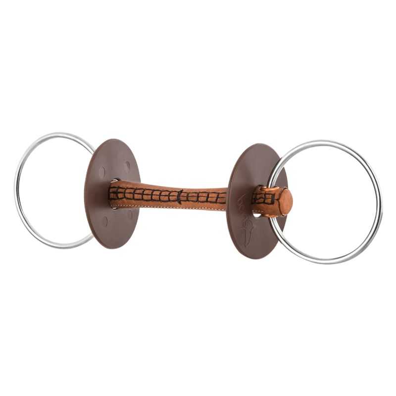Mors Beris en cuir à anneaux soft Mors Beris en cuir à anneaux soft