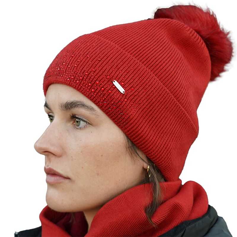 Bonnet femme Ikerasac Rouge Salsa Flags&Cup Bonnet femme Ikerasac Rouge Salsa Flags&Cup