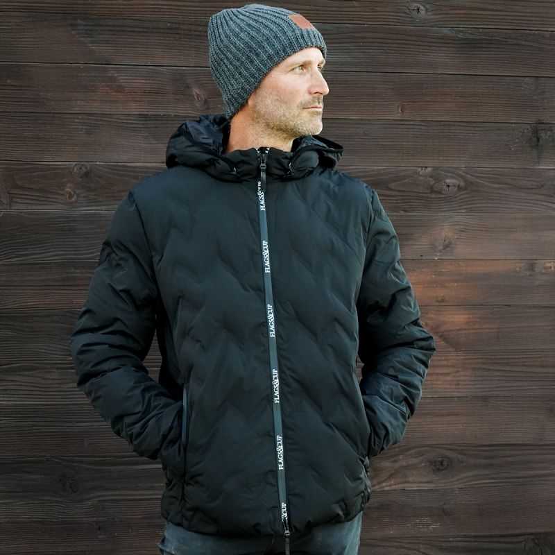 Doudoune imperméable homme Kulusuk Noir Flags&Cup Doudoune imperméable homme Kulusuk Noir Flags&Cup