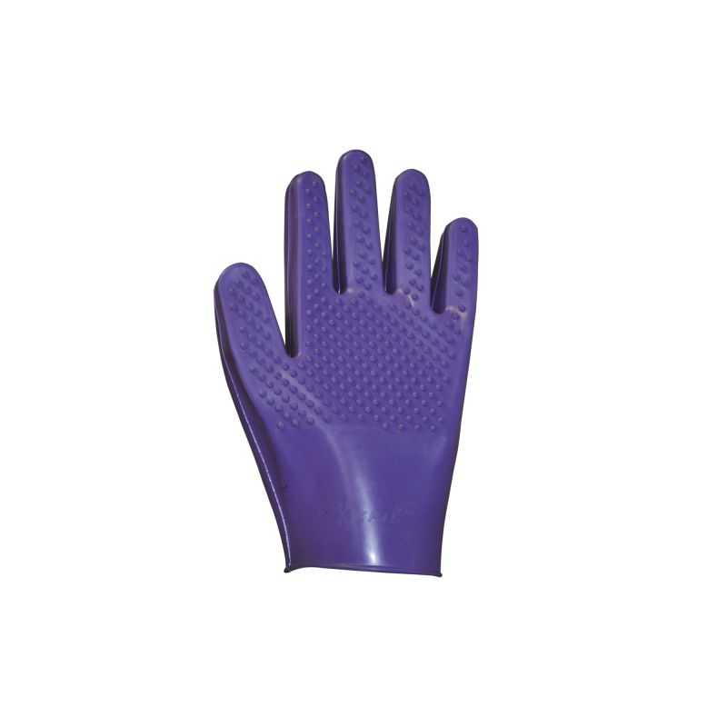 Gant de pansage caoutchouc double grip Gant de pansage caoutchouc double grip