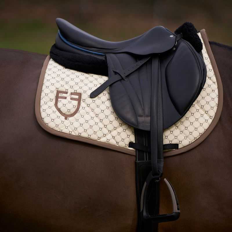Tapis de selle mixte Technique Equestro Antique white Noix
