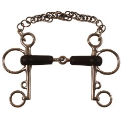 Mors Pelham caoutchouc